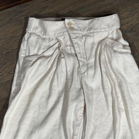 CABI Traipse Linen Blend Trouser Pant Wide Leg Biscotti (Beige) Sz 2 #6266L - Picture 3 of 7